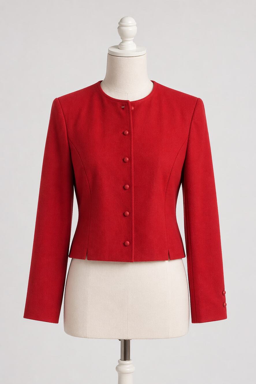 Pendleton | Vintage Red 100% Wool Cropped Jacket small